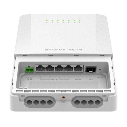 Switch Grandstream GWN7710R 5 Ports Gigabit PoE+ Weiß Lüfterlos