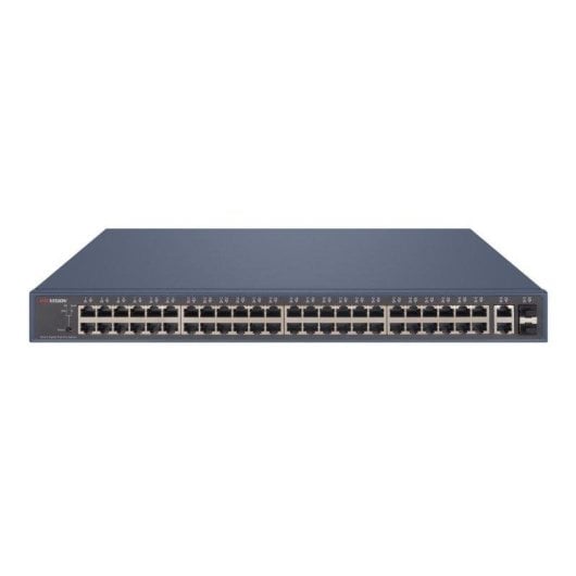 Switch Hikvision DS-3E1552P-SI 48x PoE+ Gigabit 2x SFP Gestionnaire Rack 1U