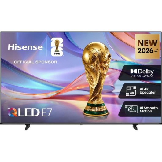 TV Hisense QLED 58E7S 58" 4K UltraHD 60Hz Smart TV VIDAA HDR10 Dolby Vision IQ
