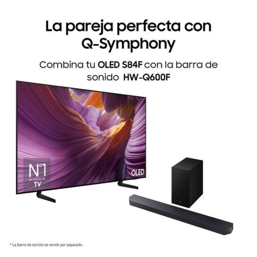 TV Samsung OLED TQ55S84FAUXXC 55" 4K UltraHD 120Hz Smart TV Tizen HDR10 Dolby Atmos