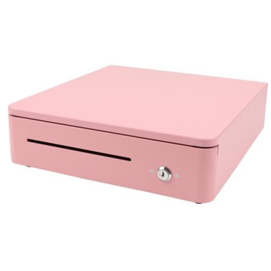 Caisse Olympia S330 Rose métallique 4 billets 8 pièces haute sécurité