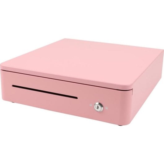 Caisse Olympia S330 Rose métallique 4 billets 8 pièces haute sécurité