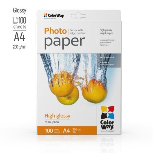 Fotopapier Colorway PG200100A4 Glanz A4 200 g/m² 100 Blatt