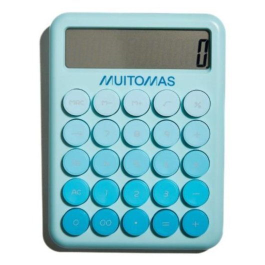 Calcolatrice Muitomas CALCULATORLB 12 cifre desktop blu chiaro