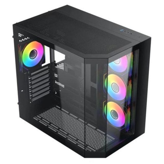Caja de ordenador Vida Edge torre ATX vidrio templado RGB negra