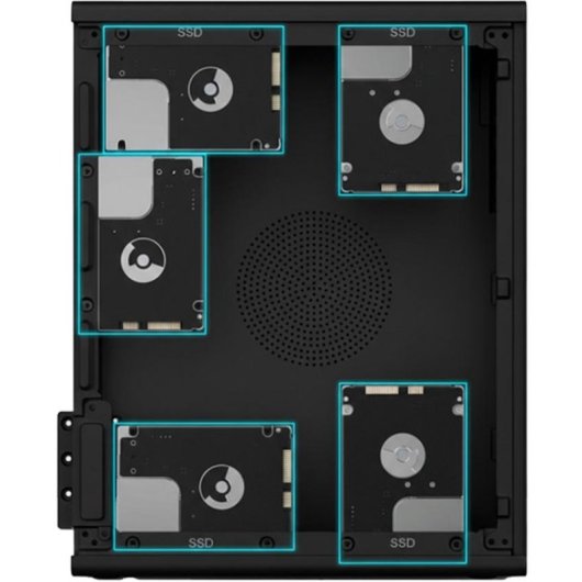 Caixa CoolBox T100 Slim Micro ATX USB-C 3.2 Gen1 Full Metal Preta