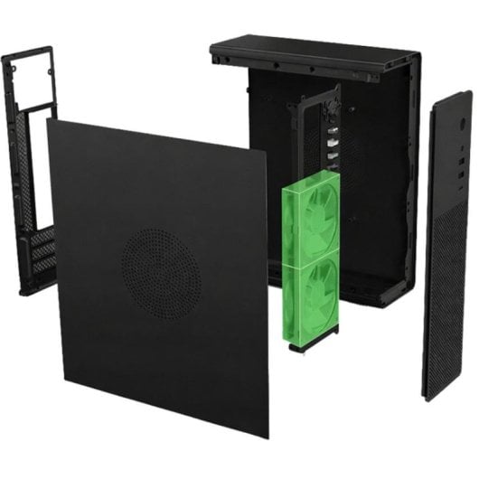 Caixa CoolBox T100 Slim Micro ATX USB-C 3.2 Gen1 Full Metal Preta