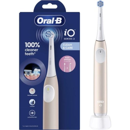 Escova de Dentes Oscilante Rotativo Oral-B iO2 Calm Pink 3 Modos Sensor Pressao Temporizador