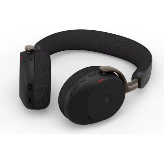 Auricolari Jabra Evolve3 75 wireless Bluetooth con Cancellazione Rumore, Microfono IA, uso professionale, neri