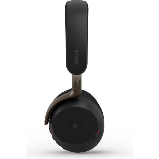 Auricolari Jabra Evolve3 75 wireless Bluetooth con Cancellazione Rumore, Microfono IA, uso professionale, neri