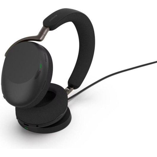 Auriculares Jabra Evolve3 85 inalámbricos Bluetooth con Cancelación de Ruido, Micrófono IA y carga inalámbrica, negros