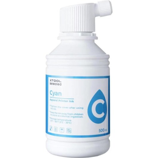Tintenpatrone xTool P5020887 Cyan 500 ml für Apparel Printer
