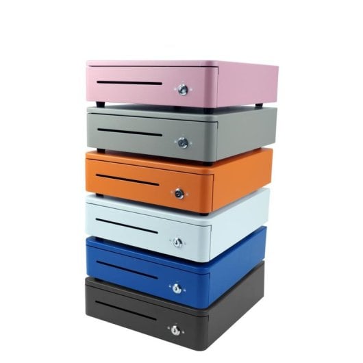 Cassetto portadenaro Olympia S330 manuale nero 4 banconote 8 monete metallo