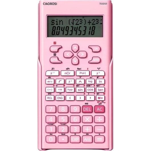 Calculatrice scientifique Avizar TX-03701 double écran 12 chiffres rose