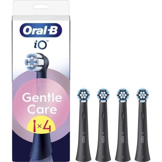 Testina spazzolino Oral-B iO GentleCare Black 4 pezzi per adulti
