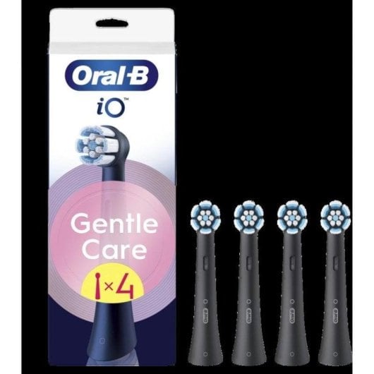 Aufsteckbürste Oral-B iO GentleCare Black 4 Einheiten Empfindliches Zahnfleisch