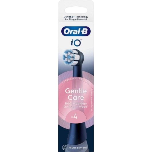 Aufsteckbürste Oral-B iO GentleCare Black 4 Einheiten Empfindliches Zahnfleisch