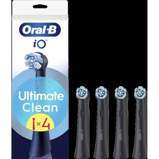 Cabeça de Escova Oral-B iO UltimateClean Black Pack 4 Recargas Adultos