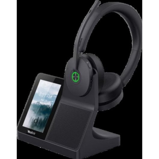 Auricolari Yealink WH68 wireless e cablati Bluetooth con Cancellazione Rumore, microfono touch, neri