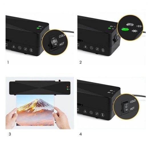 Laminiergerät Savio LR-01/B A4 230 mm Kalt/Heiß 320 mm/min 300 W Schwarz