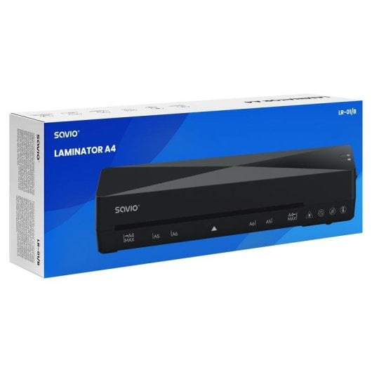 Laminiergerät Savio LR-01/B A4 230 mm Kalt/Heiß 320 mm/min 300 W Schwarz