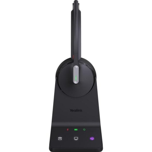 Auricolari Yealink WH64 Mono wireless Bluetooth e DECT per ufficio con cancellazione del rumore neri