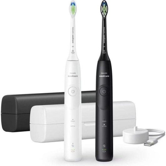 Schallzahnbürste Philips Sonicare Series 5500 HX7119/02 2 Modi 2 Bürstenkopf Drucksensor Timer Etui
