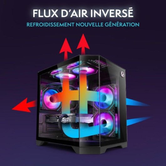 PC de bureau Vibox VIII-602 Intel Core i9-12900KF 16GB 1TB SSD RX 9060 XT Windows 11 WiFi