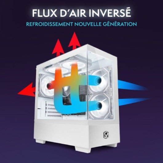 PC de bureau Vibox I-111 AMD Ryzen 3 3200G 16GB 500GB SSD Radeon Vega 8 Linux Mint WiFi