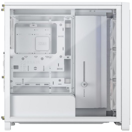 Torre Corsair FRAME 4000X RS Blanca ARGB Vidrio Templado Modular ATX