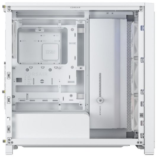 Torre Corsair FRAME 4000X RS Blanca ARGB Vidrio Templado Modular ATX