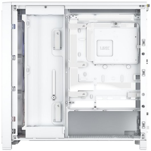Torre Corsair FRAME 4000X RS Blanca ARGB Vidrio Templado Modular ATX