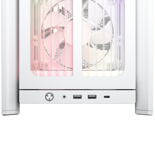 Torre Corsair FRAME 4000X RS Blanca ARGB Vidrio Templado Modular ATX