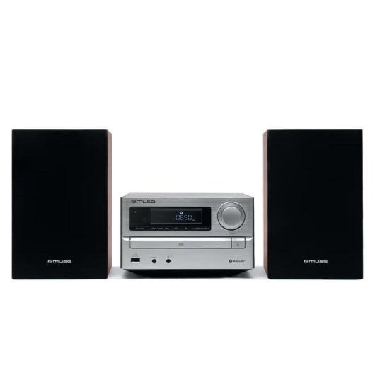 Microanlage Muse M-62 BTS 2x10W RMS Bluetooth 5.0 CD USB FM Silber