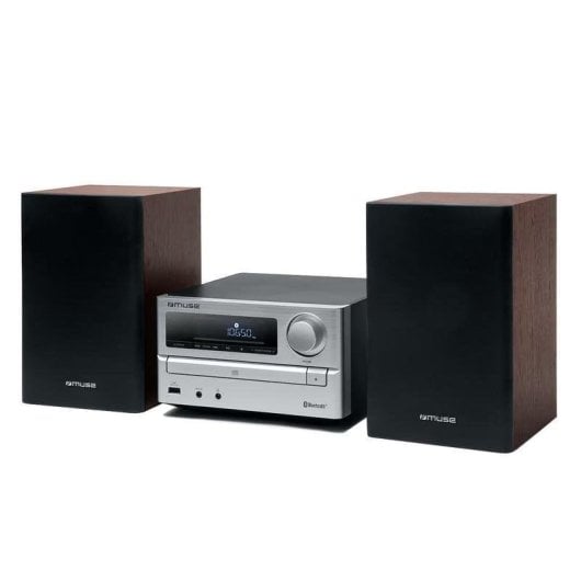Microanlage Muse M-62 BTS 2x10W RMS Bluetooth 5.0 CD USB FM Silber