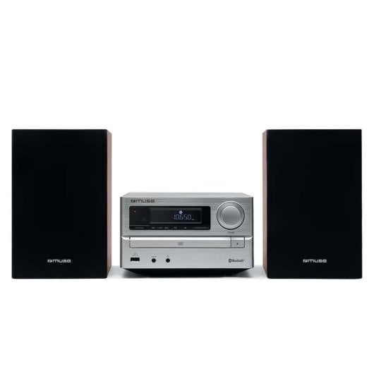 Microanlage Muse M-62 BTS 2x10W RMS Bluetooth 5.0 CD USB FM Silber