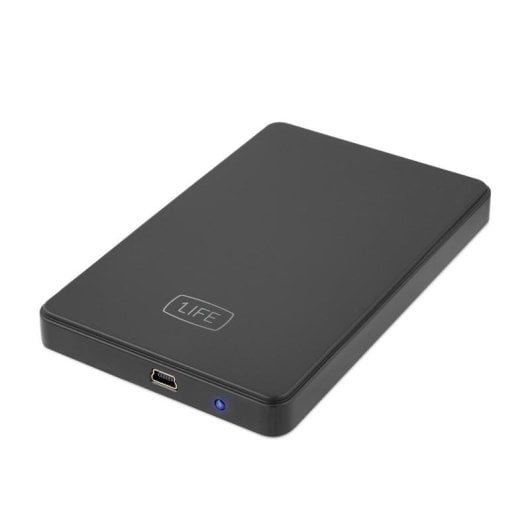 Disque Dur Externe 1Life hd:flux 2 2,5'' SATA USB 2.0 2To Sans Outils Noir