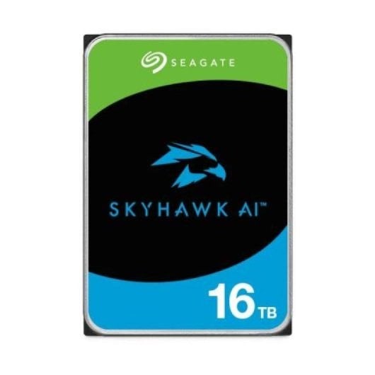 Disque Dur Seagate SkyHawk AI ST16000VE004 16TB HDD 7200rpm SATA3 Helium IA 255Mo/s
