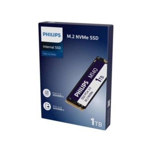 Disco Duro Philips M140 1TB SSD M.2 NVMe Gen3 3500MB/s Alta Compatibilidad