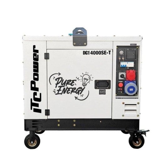 Generador diésel ITCPower DG14000SE-T insonorizado 10 kW trifásico y monofásico