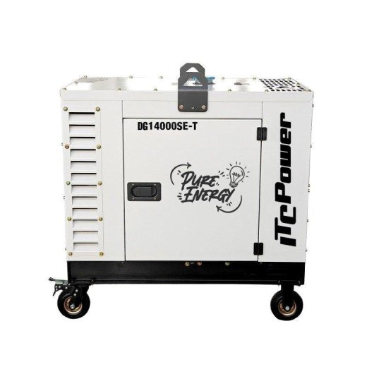 Generador diésel ITCPower DG14000SE-T insonorizado 10 kW trifásico y monofásico