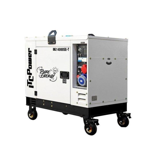 Generador diésel ITCPower DG14000SE-T insonorizado 10 kW trifásico y monofásico
