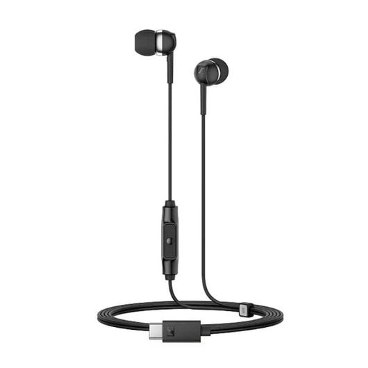 Auriculaires Sennheiser CX 80U filaires USB-C pour téléphonie et musique avec micro noir