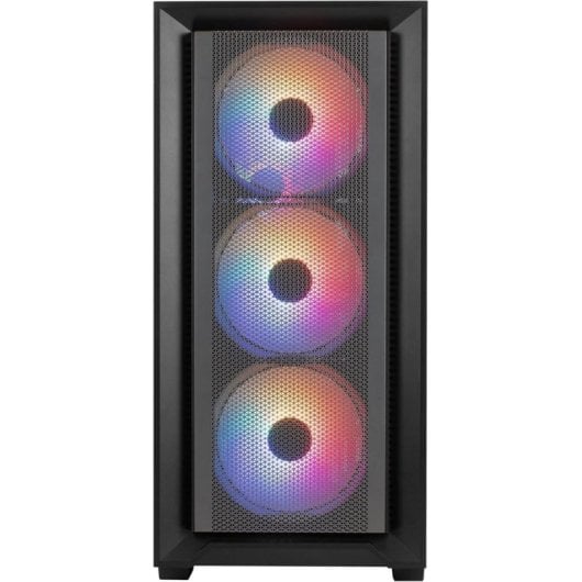 PC-Gehäuse Aerocool TERNMINIGBKV1 Mini Micro ATX 4x FRGB-Lüfter Glas Schwarz