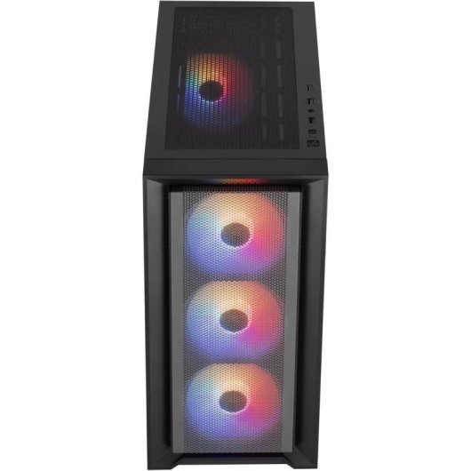 PC-Gehäuse Aerocool TERNMINIGBKV1 Mini Micro ATX 4x FRGB-Lüfter Glas Schwarz