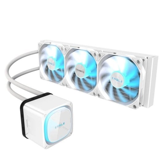 Refrigeração Líquida Gigabyte EAGLE 360I 360mm 3 Ventoinhas ARGB LCD Daisy-Chain