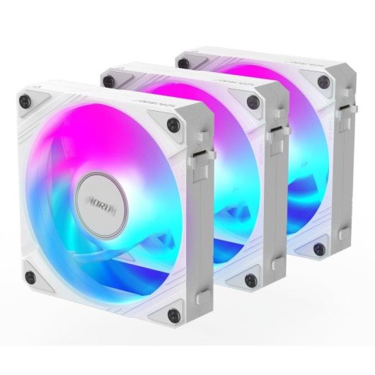 Ventilador suplementario Gigabyte AORUS EZ Chain Fan 120 ICE 120mm 2000RPM con LED RGB