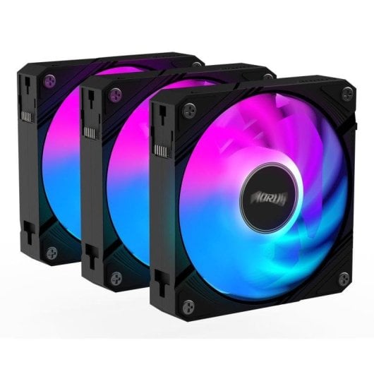 Ventilador suplementario Gigabyte AORUS EZ Chain Fan 120mm 2000RPM RGB pack 3 unidades
