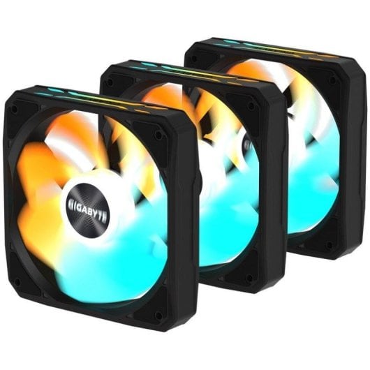 Ventilador suplementario Gigabyte EZ-Chain RVS 120mm 2200RPM ARGB pack 3