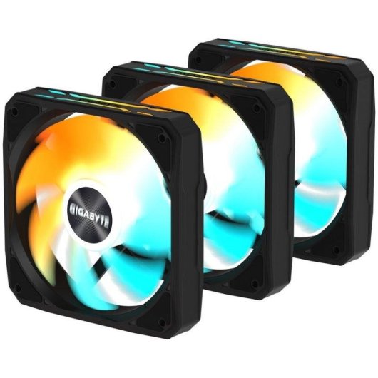 Ventilador suplementario Gigabyte EZ-Chain Fan 120 120mm 2200RPM ARGB pack 3